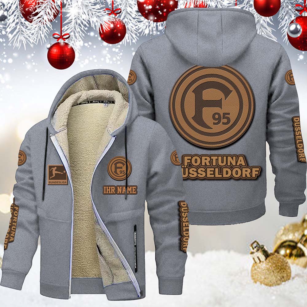 Fortuna Düsseldorf Gefütterte Kapuzenjacke – Bild 8