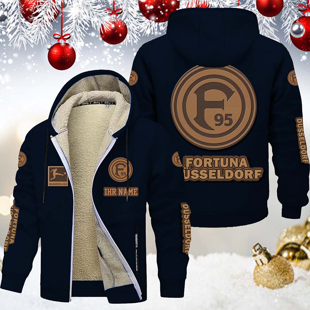 Fortuna Düsseldorf Gefütterte Kapuzenjacke – Bild 7