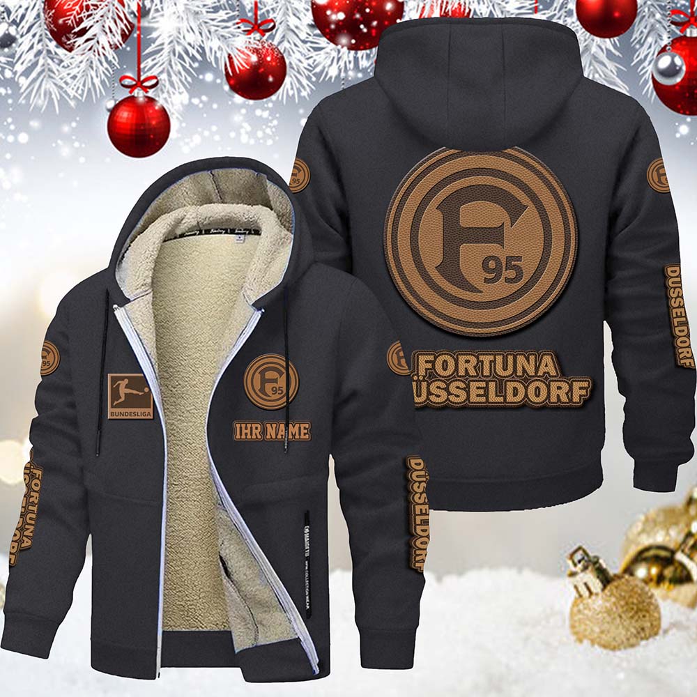 Fortuna Düsseldorf Gefütterte Kapuzenjacke – Bild 6