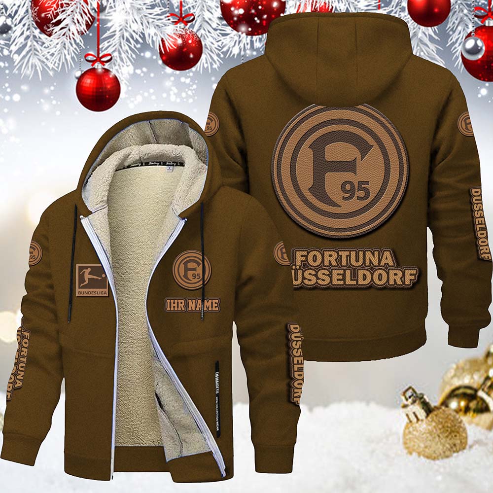 Fortuna Düsseldorf Gefütterte Kapuzenjacke – Bild 5
