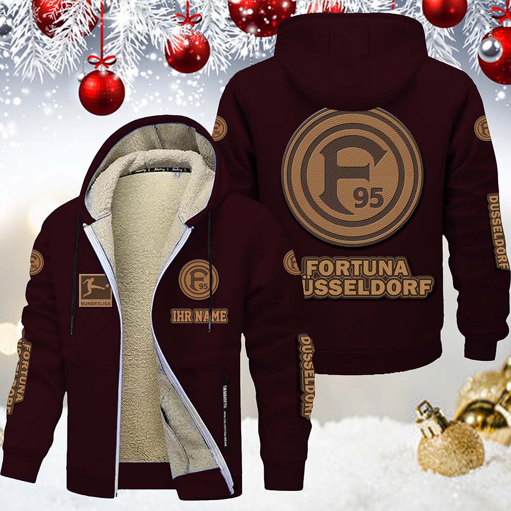 Fortuna Düsseldorf Gefütterte Kapuzenjacke – Bild 4