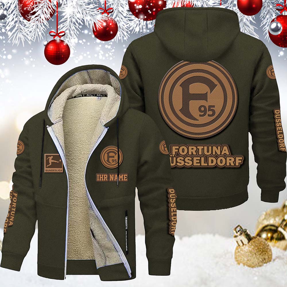 Fortuna Düsseldorf Gefütterte Kapuzenjacke – Bild 3