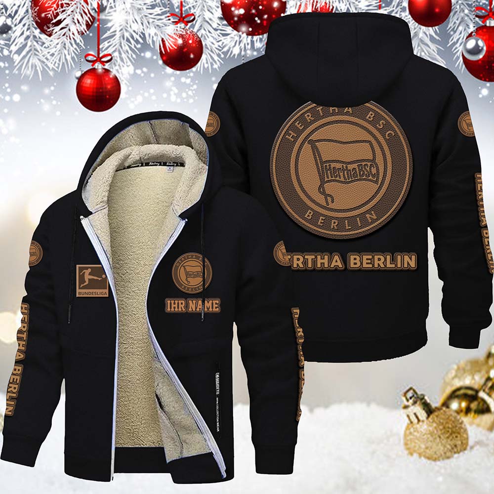 Hertha Berlin Gefütterte Kapuzenjacke