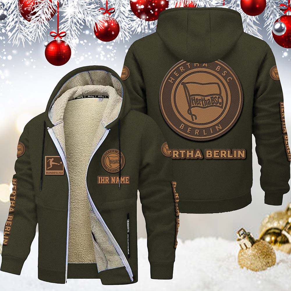 Hertha Berlin Gefütterte Kapuzenjacke – Bild 3