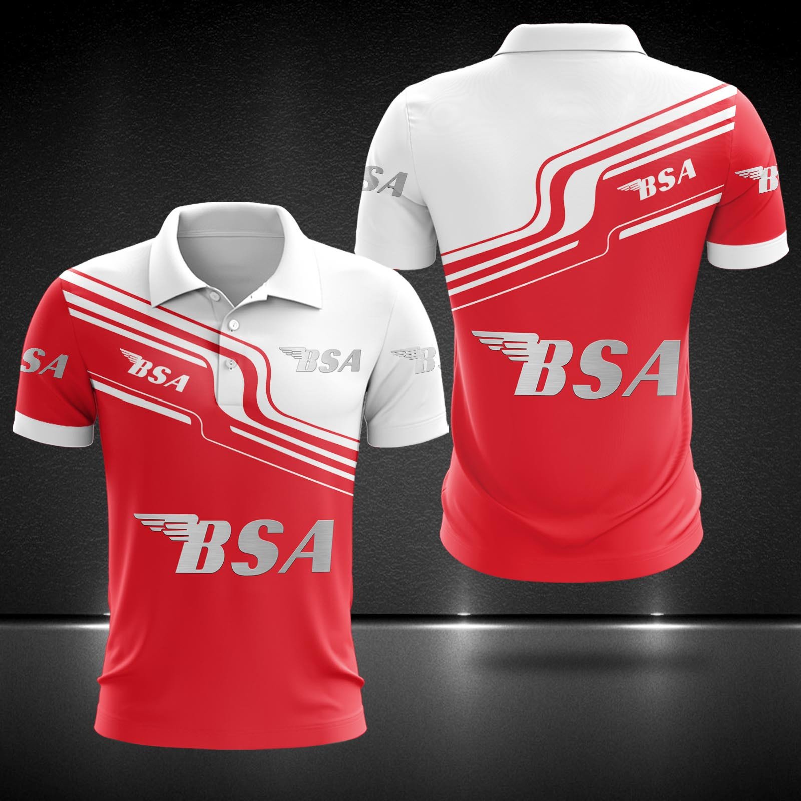 BSA Motorcycles Poloshirt