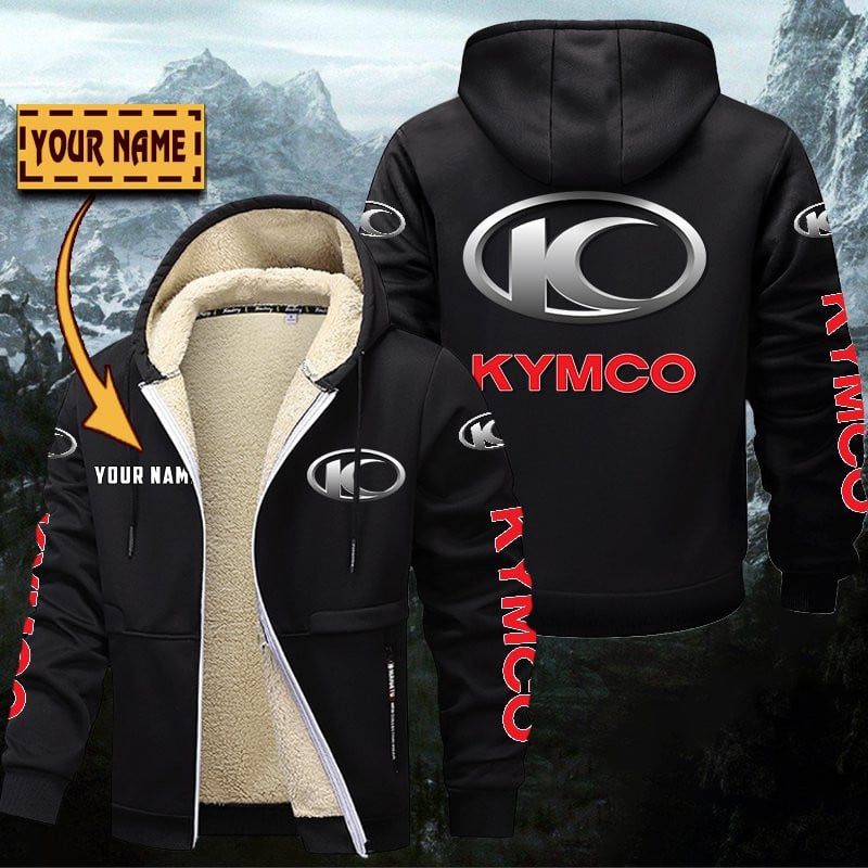 Kymco Motorcycles Gefütterte Kapuzenjacke – Bild 3