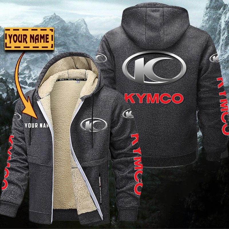 Kymco Motorcycles Gefütterte Kapuzenjacke – Bild 5