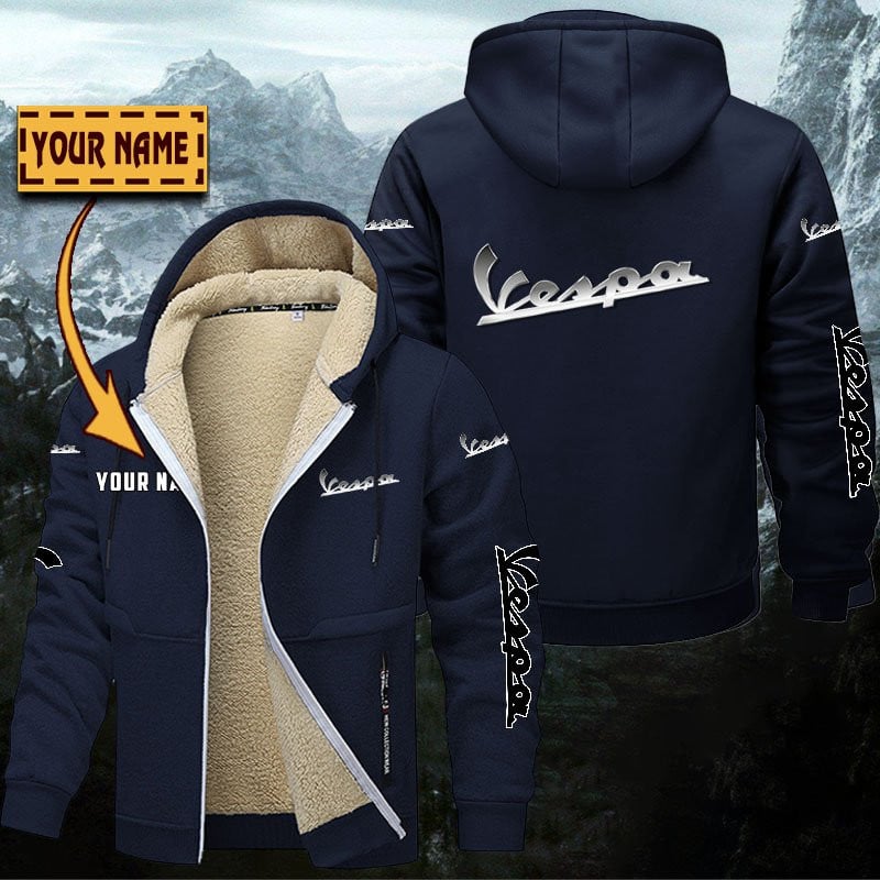 Vespa Gefütterte Kapuzenjacke – Bild 6