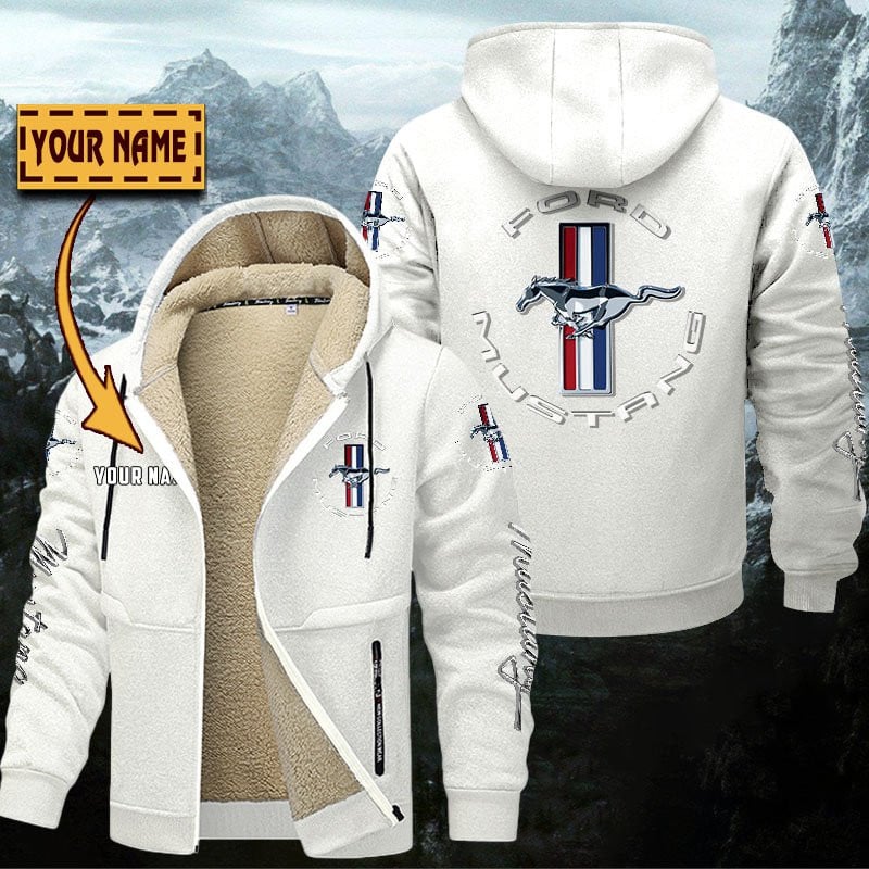 Ford Mustang Gefütterte Kapuzenjacke – Bild 8