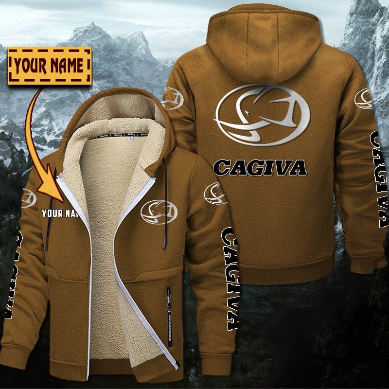 Cagiva Motorcycles Gefütterte Kapuzenjacke – Bild 4