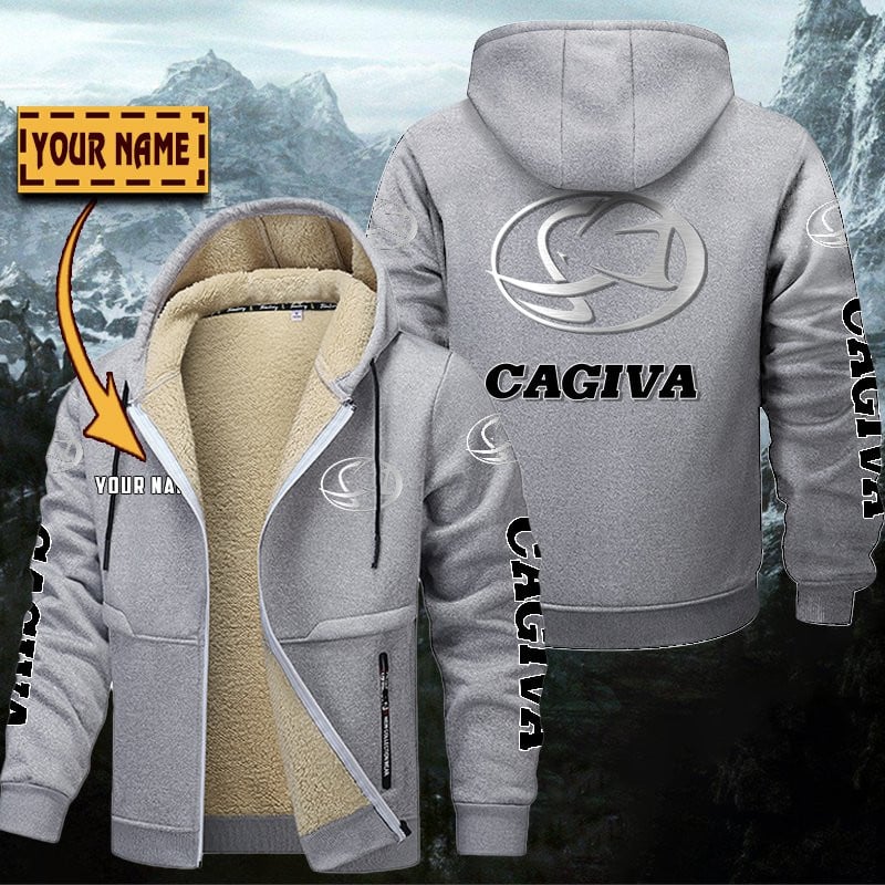 Cagiva Motorcycles Gefütterte Kapuzenjacke – Bild 6
