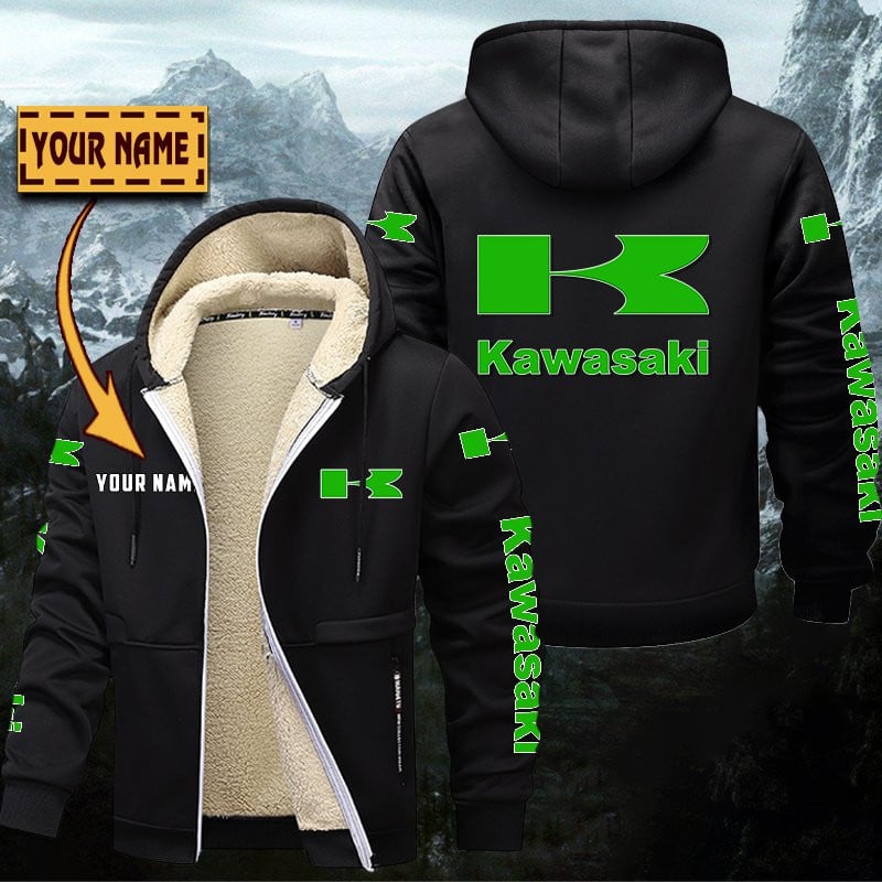 Kawasaki Gefütterte Kapuzenjacke – Bild 2