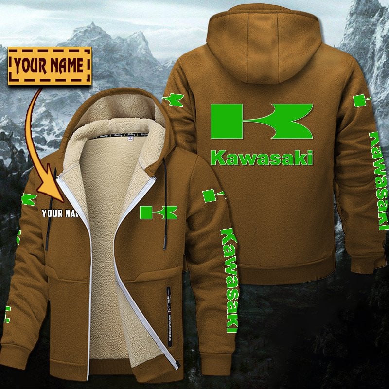 Kawasaki Gefütterte Kapuzenjacke – Bild 3