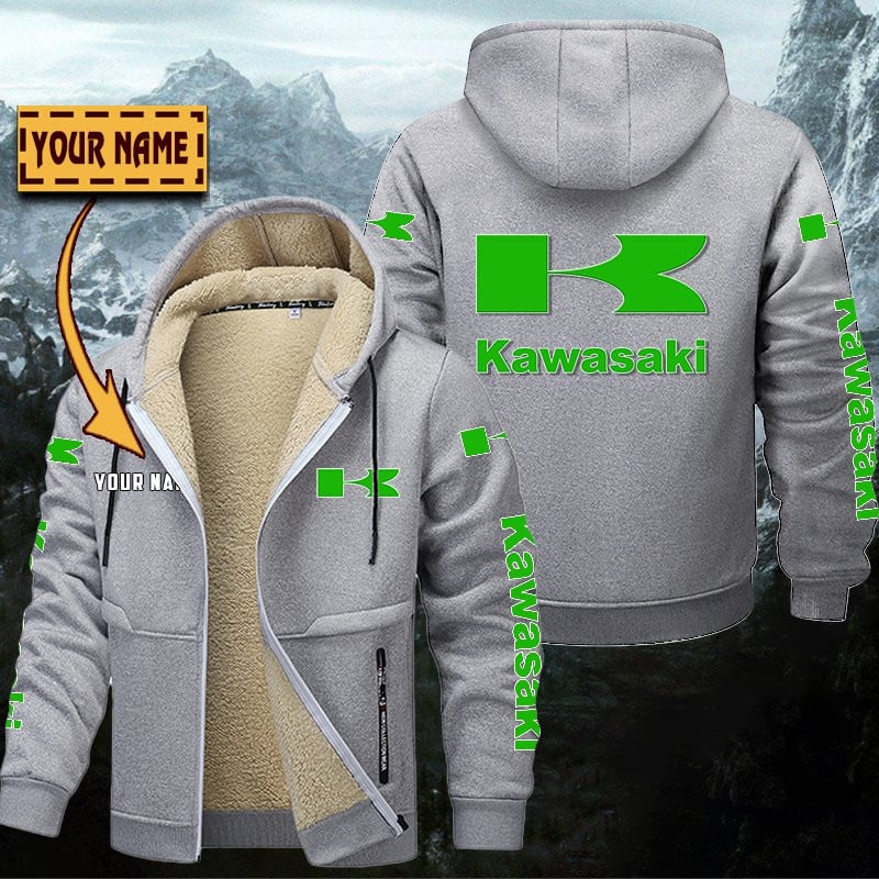 Kawasaki Gefütterte Kapuzenjacke – Bild 5