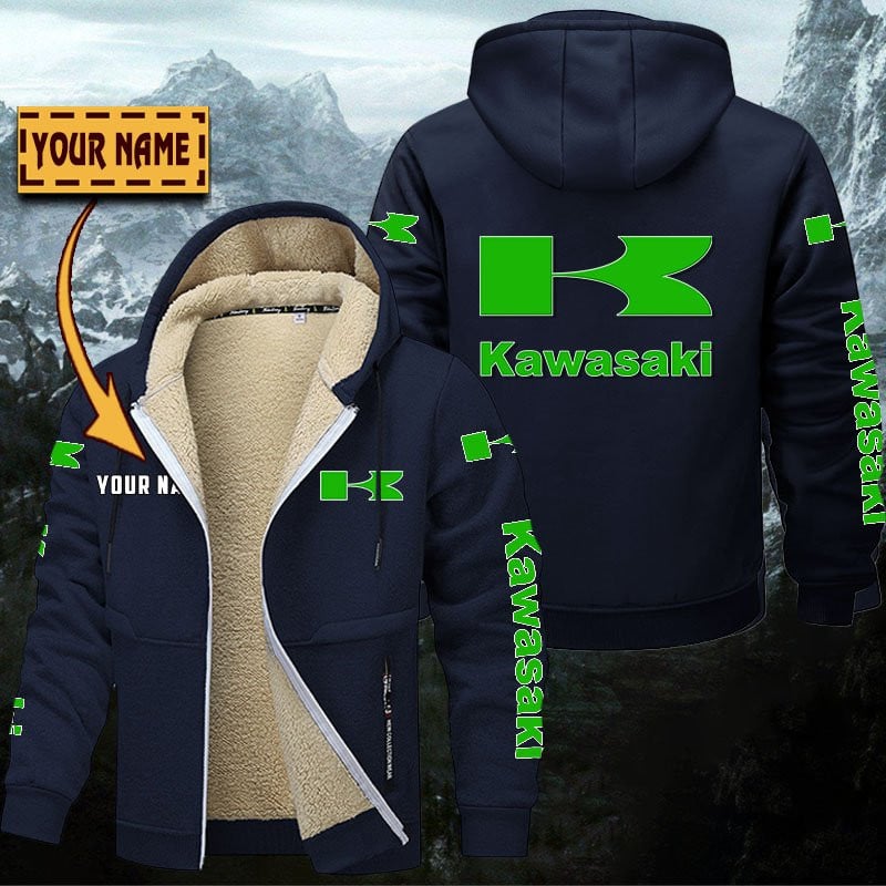 Kawasaki Gefütterte Kapuzenjacke – Bild 6