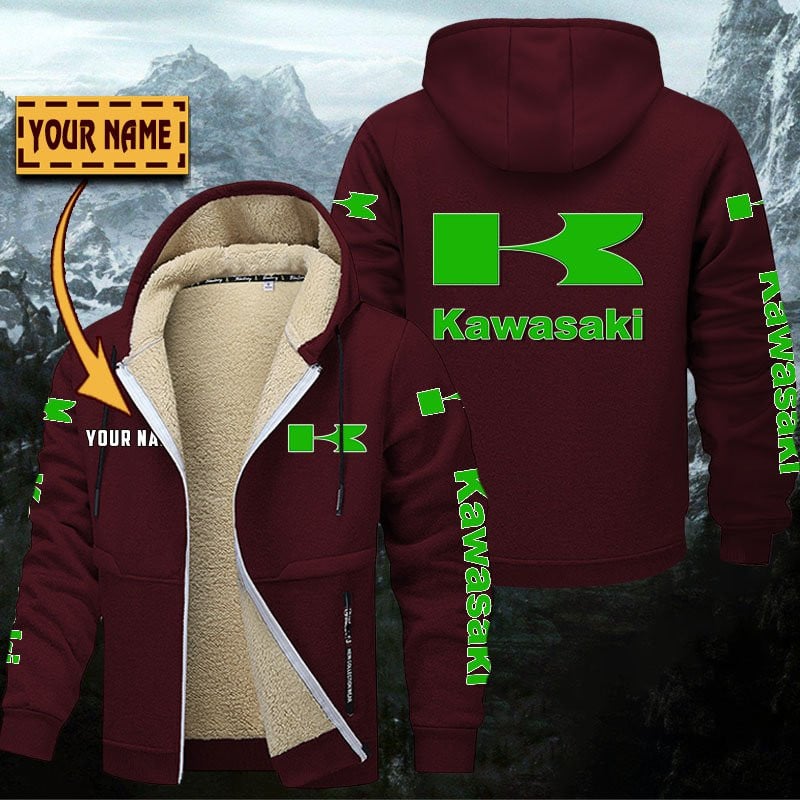 Kawasaki Gefütterte Kapuzenjacke – Bild 9