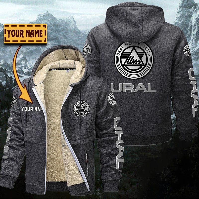 Ural Motorcycles Gefütterte Kapuzenjacke – Bild 5