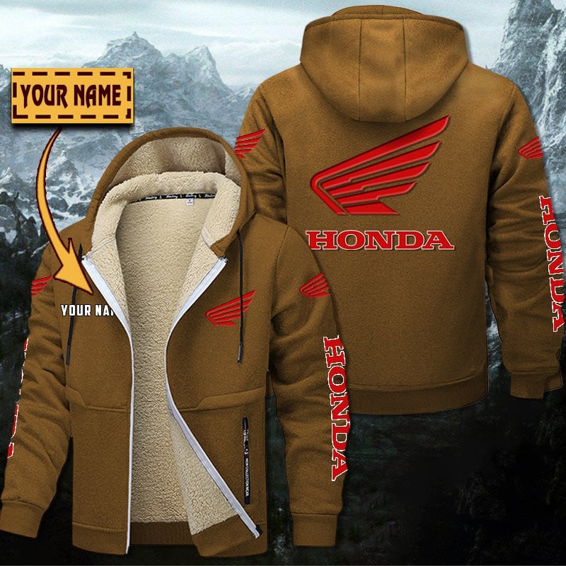 Honda Motorcycle Gefütterte Kapuzenjacke – Bild 4