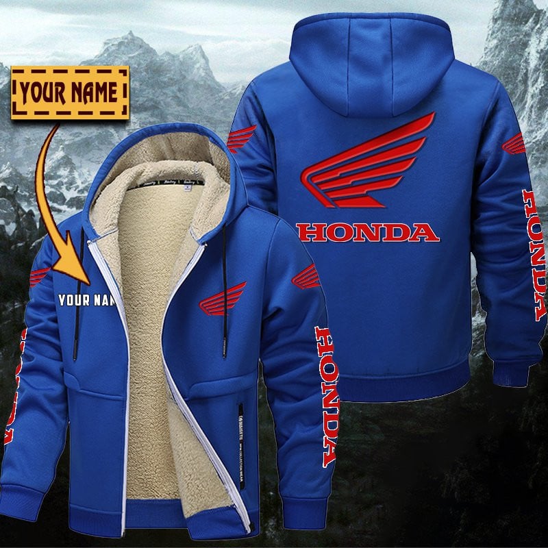 Honda Motorcycle Gefütterte Kapuzenjacke – Bild 8