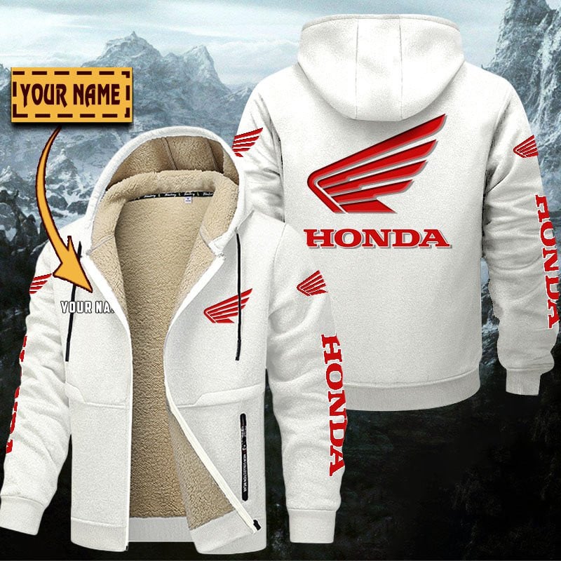 Honda Motorcycle Gefütterte Kapuzenjacke – Bild 9