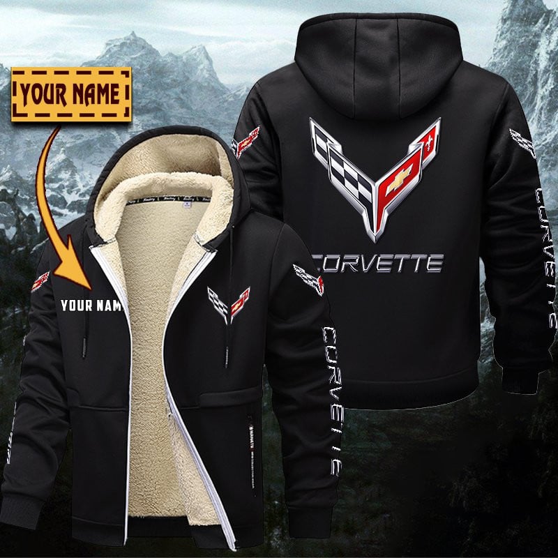 Chevrolet Corvette Gefütterte Kapuzenjacke – Bild 2