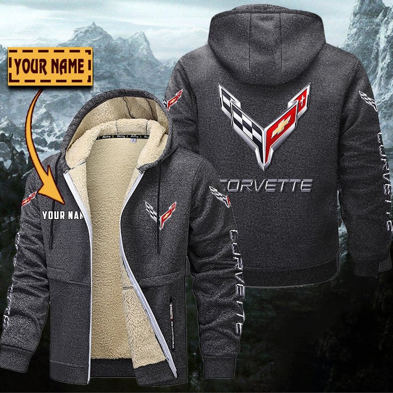 Chevrolet Corvette Gefütterte Kapuzenjacke – Bild 5