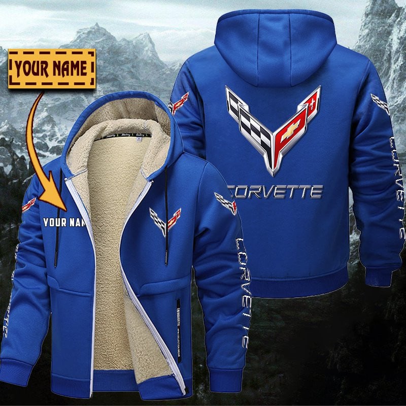 Chevrolet Corvette Gefütterte Kapuzenjacke – Bild 8