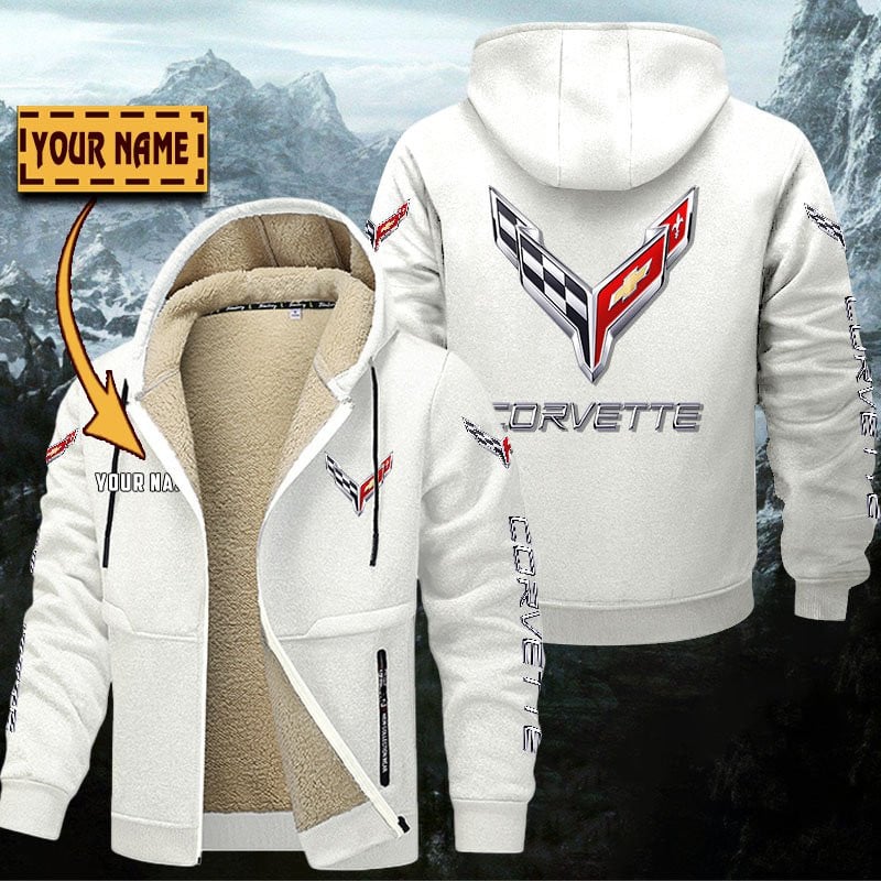 Chevrolet Corvette Gefütterte Kapuzenjacke – Bild 9