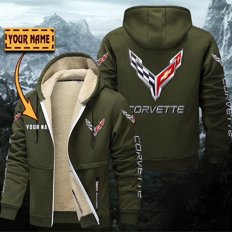 Chevrolet Corvette Gefütterte Kapuzenjacke – Bild 3
