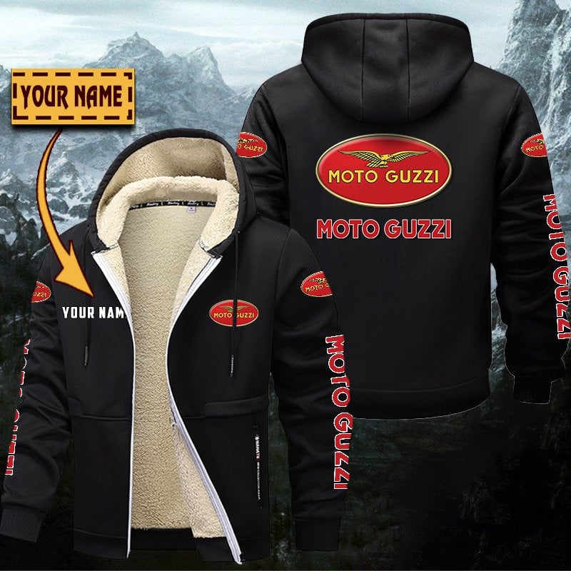 Moto Guzzi Gefütterte Kapuzenjacke – Bild 3