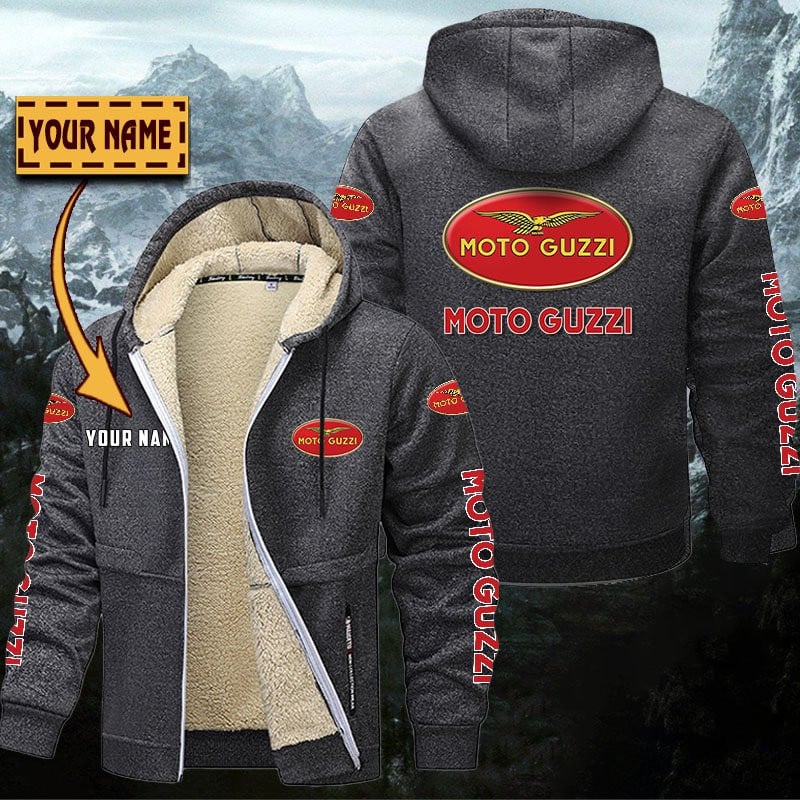Moto Guzzi Gefütterte Kapuzenjacke – Bild 5