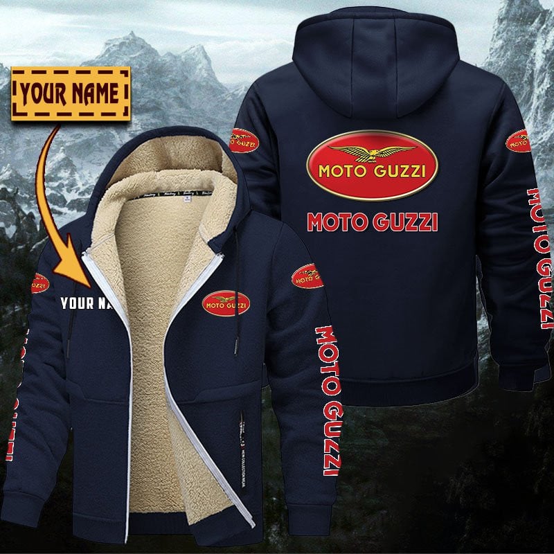 Moto Guzzi Gefütterte Kapuzenjacke – Bild 7