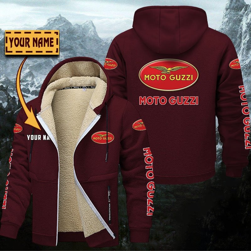 Moto Guzzi Gefütterte Kapuzenjacke