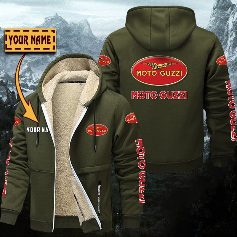 Moto Guzzi Gefütterte Kapuzenjacke – Bild 2