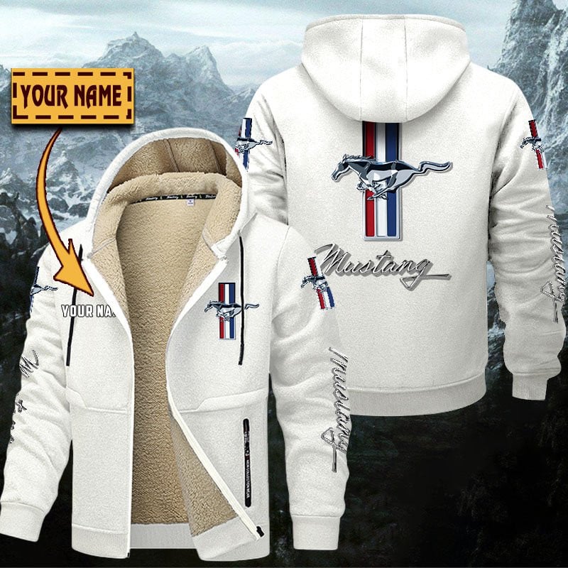 Ford Mustang Gefütterte Kapuzenjacke – Bild 8