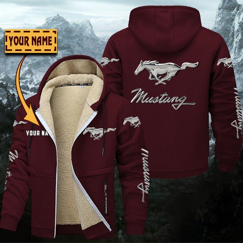 Ford Mustang Gefütterte Kapuzenjacke – Bild 9