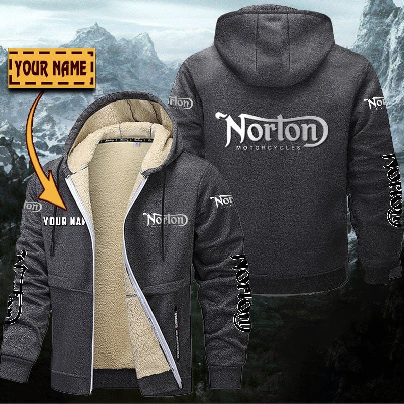 Norton Motorcycles Gefütterte Kapuzenjacke – Bild 5