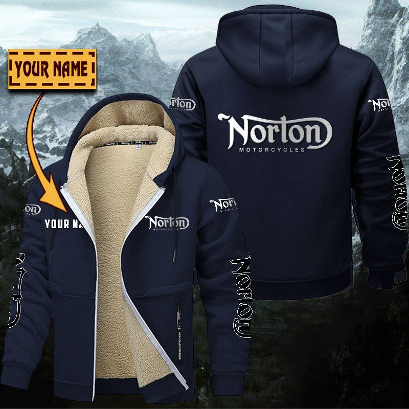 Norton Motorcycles Gefütterte Kapuzenjacke – Bild 6