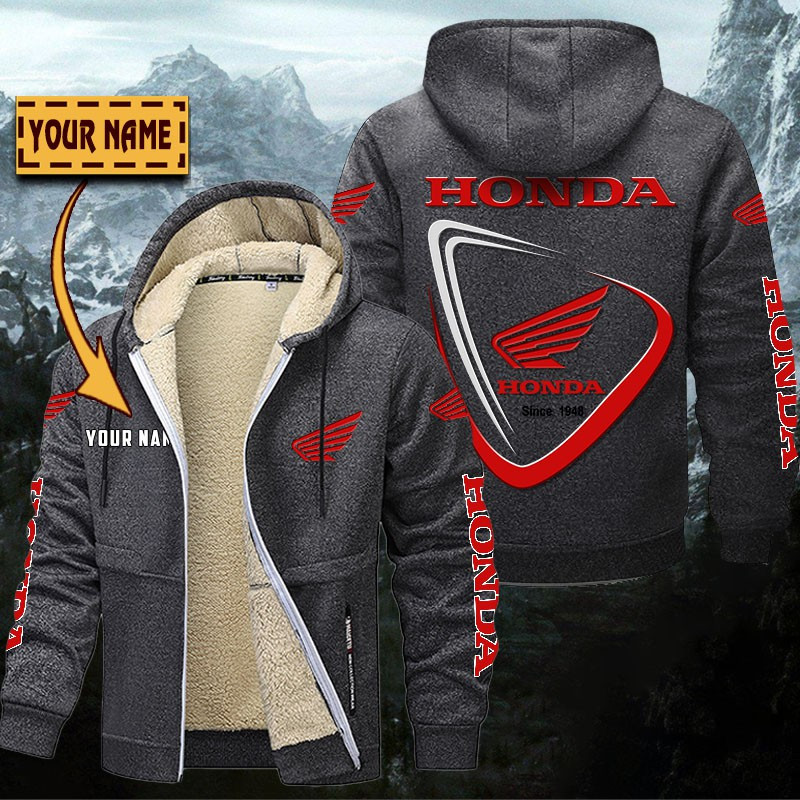 Honda Motorcycle Gefütterte Kapuzenjacke – Bild 6