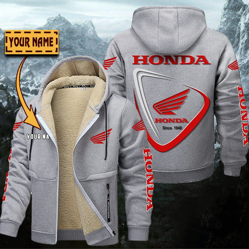 Honda Motorcycle Gefütterte Kapuzenjacke – Bild 2