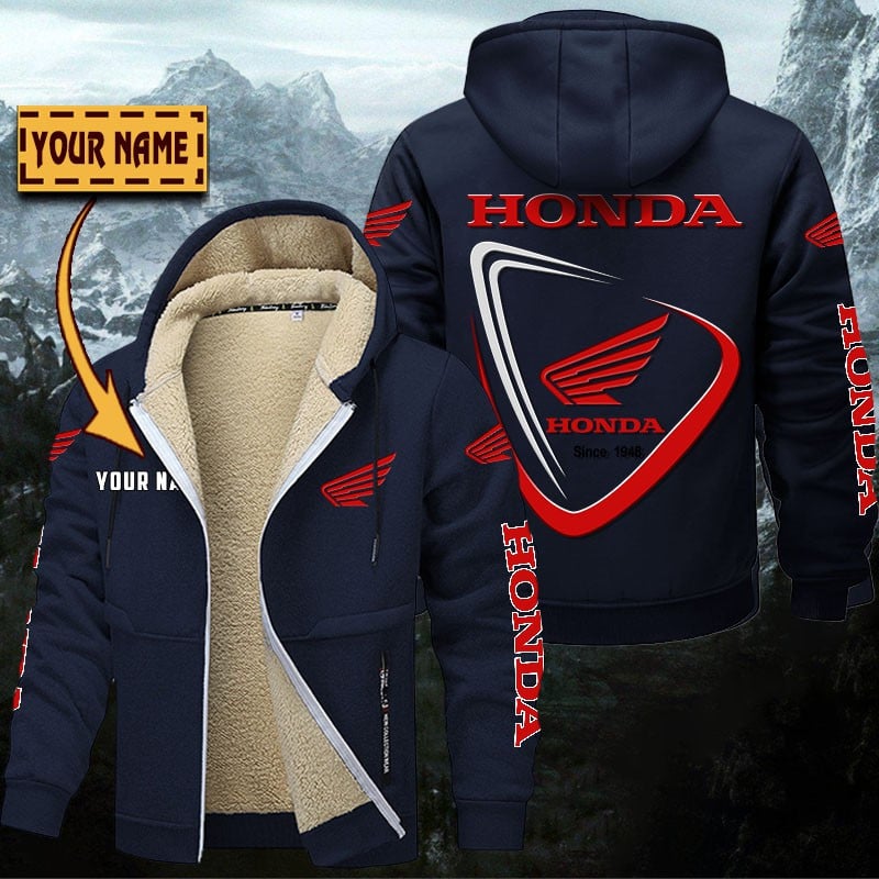 Honda Motorcycle Gefütterte Kapuzenjacke – Bild 7