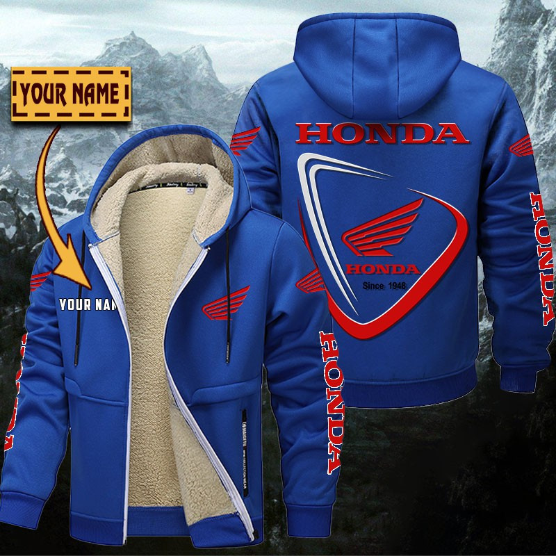 Honda Motorcycle Gefütterte Kapuzenjacke – Bild 8