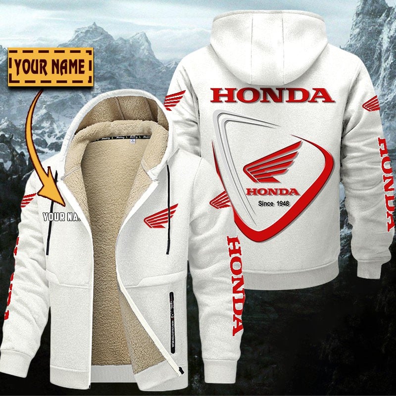Honda Motorcycle Gefütterte Kapuzenjacke – Bild 9