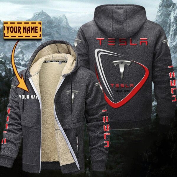 Tesla Gefütterte Kapuzenjacke