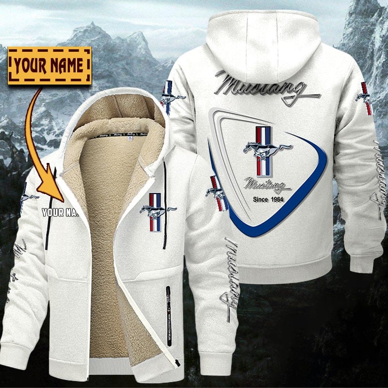 Ford Mustang Gefütterte Kapuzenjacke – Bild 8