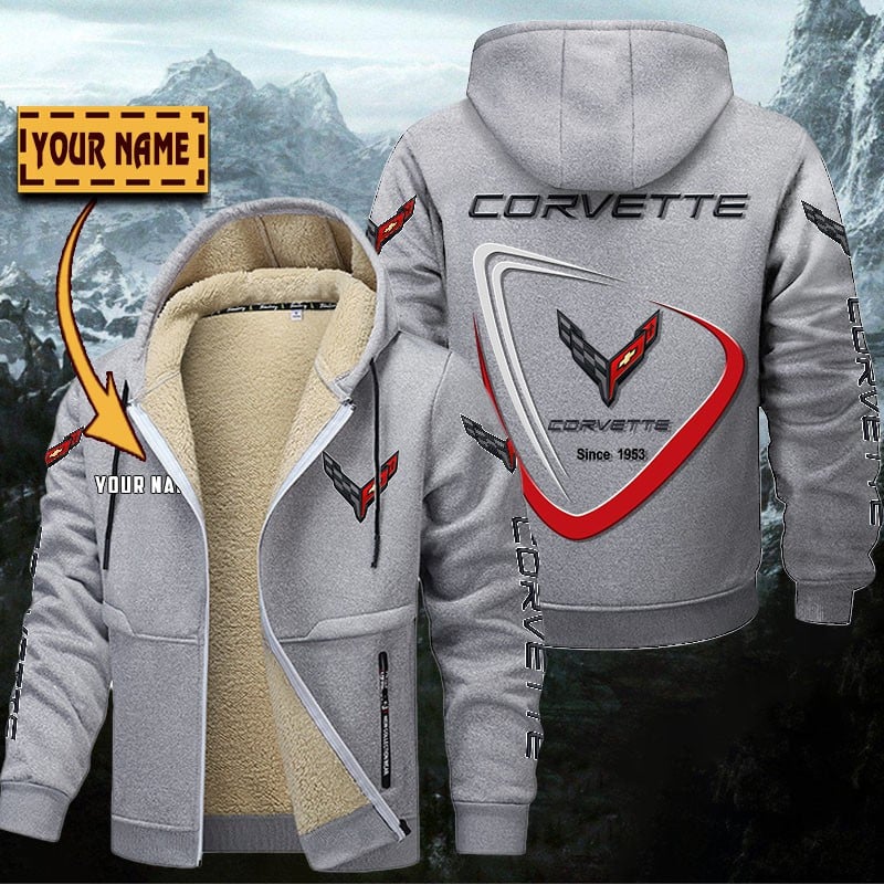 Chevrolet Corvette Gefütterte Kapuzenjacke – Bild 5
