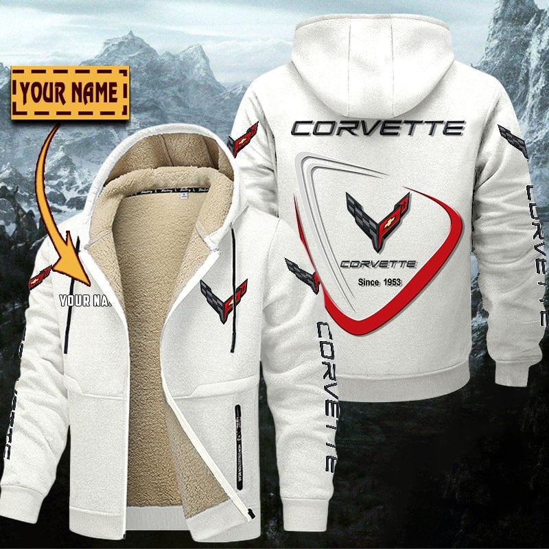 Chevrolet Corvette Gefütterte Kapuzenjacke – Bild 8
