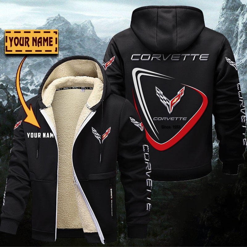 Chevrolet Corvette Gefütterte Kapuzenjacke – Bild 3