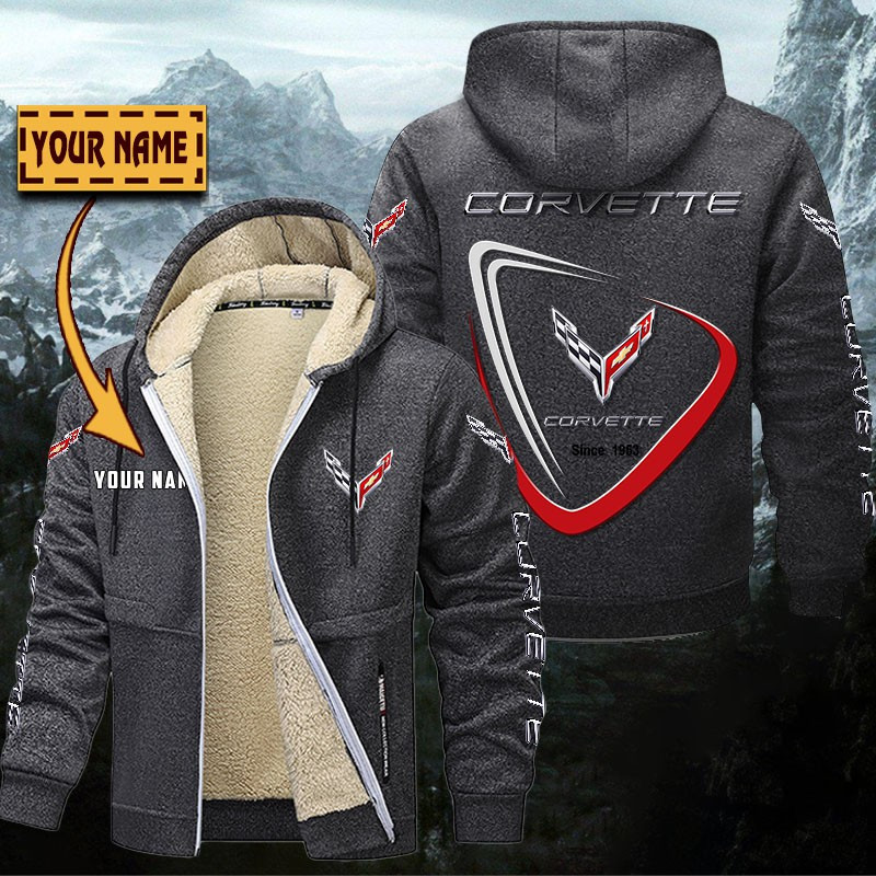 Chevrolet Corvette Gefütterte Kapuzenjacke – Bild 5