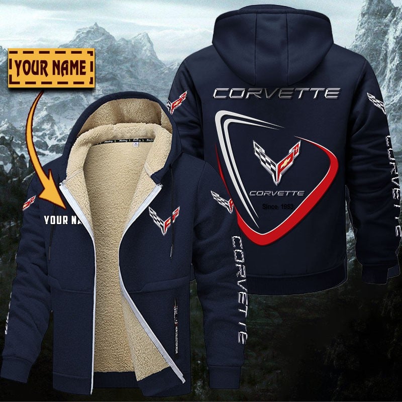 Chevrolet Corvette Gefütterte Kapuzenjacke – Bild 7